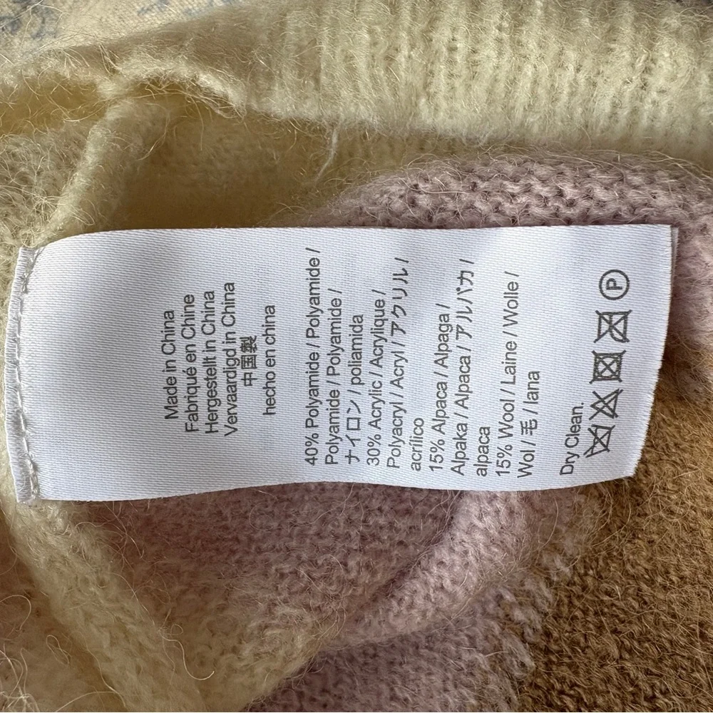 J Crew Diamond Check Pastel Sweater - Picture 10 of 10